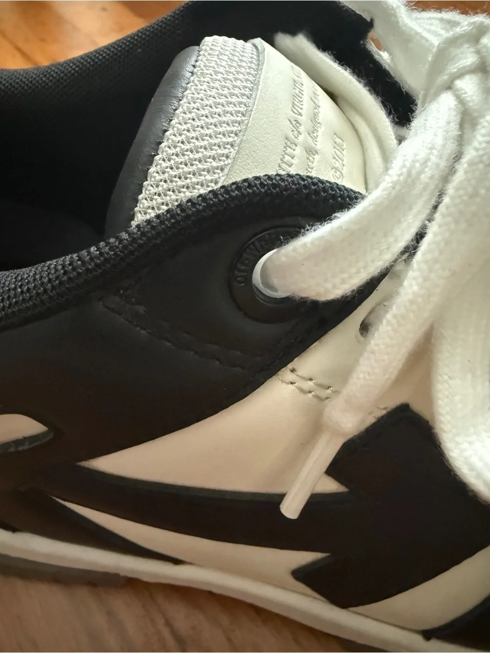 Off-White “Out of Office” Low Sneakers- White/Black Size EU 43
